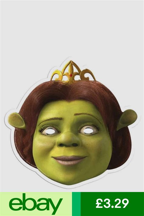 Princess Fiona From Shrek Single Card Party Fun Face Mask Cameron