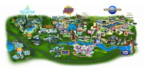Universal Studios Orlando Map 2021 Florida Theme Park Maps