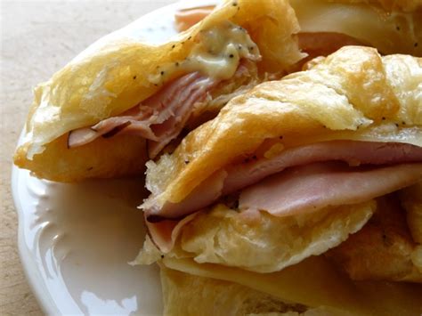 Ham And Dijon Croissant Sandwiches Recipe Food Com