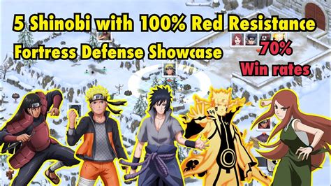 Nxb Nv 5 Shinobi With 100 Red Resistance Fortress Defense Showcase