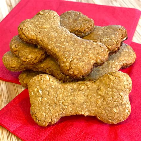 Peanut Butter Oatmeal Dog Treats At Laras Table