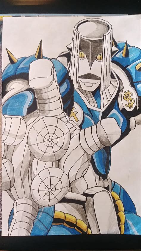 Fanart I Did A Drawing Of Za Hando A While Back Rstardustcrusaders
