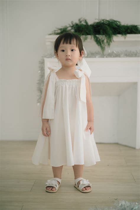 Willow Bow Dress In White — Marlen The Label
