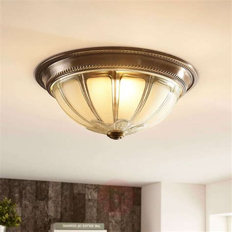 Baycheer semi flush mount ceiling lights (vintage and industrial style). LED ceiling light Henja, dimmable to 4 levels | Lights.co.uk