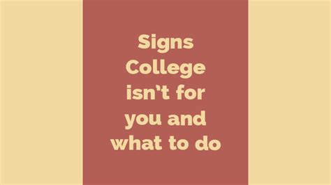 5 signs college isn t for you and what to do augustine nyongesa