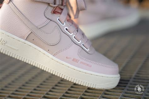 Nike's air force 1 and air more money join the particle beige club: Nike Women's Air Force 1 High Utility Particle Beige ...