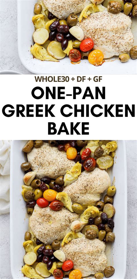 easy weeknight greek chicken bake the wooden skillet