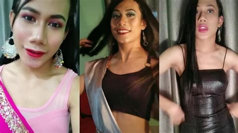 hot indian crossdresser in saree viral tiktok videos youtube