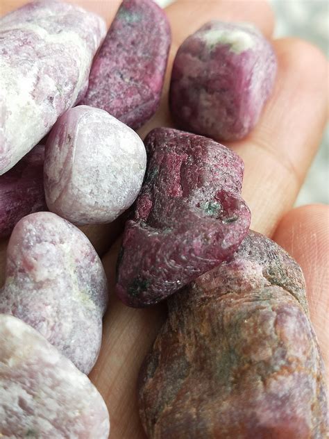 Raw Ruby Natural Ruby Gemstone Rough Large Pieces Upto 35 Etsy