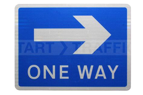 One Way Sign Post Mounted Diagram 810 Arrow Right In Stock R2