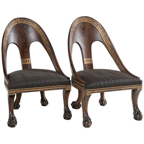 Chair back with horizontal slants or rails resembling a ladder. Spoon-Back Chairs at 1stdibs