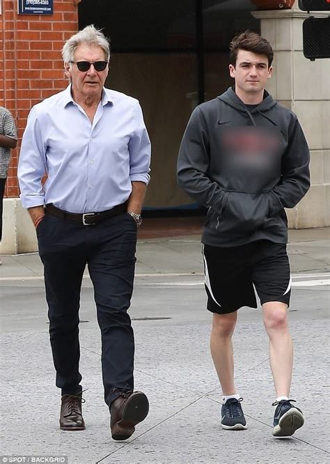Harrison Ford And Son Liam 17 Run Errands In Santa Monica Harrison