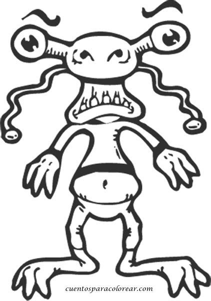 Dibujos de monstruos para pintar | Colorear imágenes