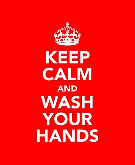 Keep Calm And Wash Your Hands Darwin R Barker Library