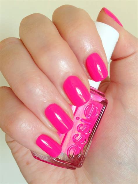 Neon Pink Nail Polish Lights By Essie Nails By Dazy Graves Neon
