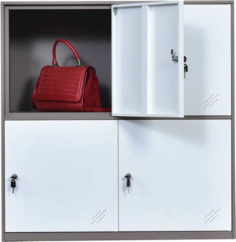 Mecolor 4 Door Metal Locker Office Cabinet Lockerliving Room And