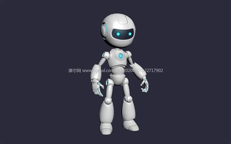机器人3D模型 MAX FBX格式 机械角色模型下载 摩尔网CGMOL