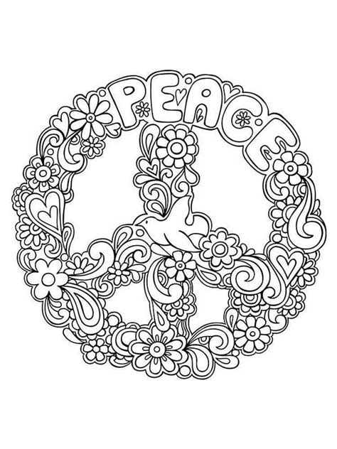 Printable Peace Coloring Pages