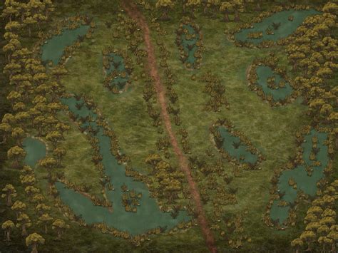 [oc] a walk through the swamp r dndmaps