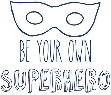 Be Your Own Superhero Quote Vinyl Wall Art Sticker Decal Etsy