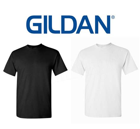 Wholesale 100 Gildan T SHIRT BLANK BULK LOT Black 50 Mix Match White