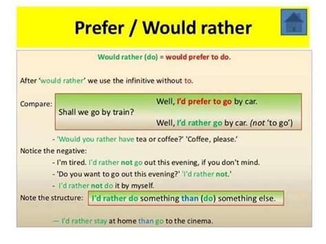 Forum Learn English Prefer Vs Would Rather Learn English