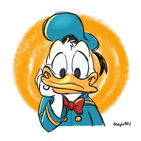 Donald Duck Duck Art Retro Cartoons Disney