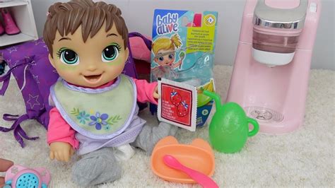 Feeding Baby Alive Darla A Doll Food Packet Baby Doll Morning Routine
