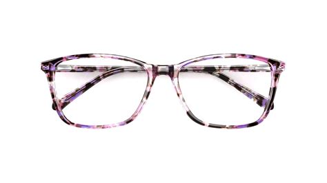 Specsavers Womens Glasses Maaza Purple Angular Plastic Acetate Frame 249 Specsavers Australia