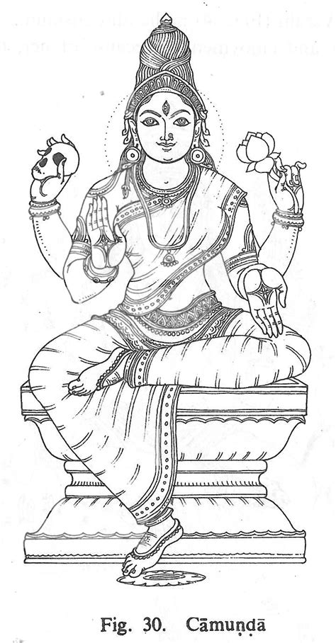 Camunda Goddess Artwork Hindu Art God Art