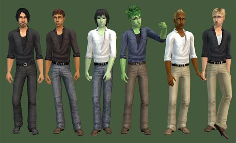 Mod The Sims 6 Basegame Outfits Default Replacement