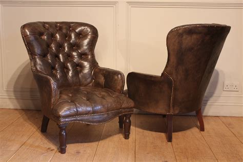 With or without arms, occasional chairs are all about individual comfort and style. SOLD/ANTIQUE PAIR OF LEATHER ARMCHAIRS - Antique CHAIRS ...