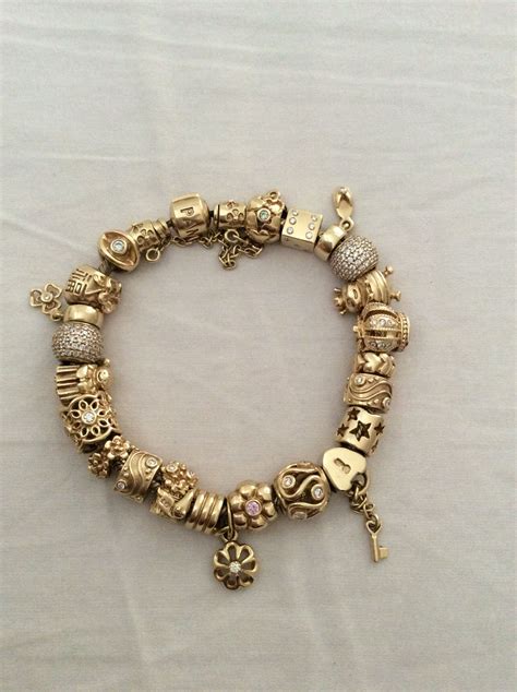 Pandora Gold Bracelet Beads