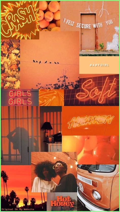 19+ Cute Backgrounds Aesthetic Orange em 2020 | Papel de ...