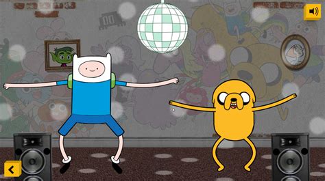 🕹️ Play Adventure Time Animation Game Free Online Jake And Finn Dance