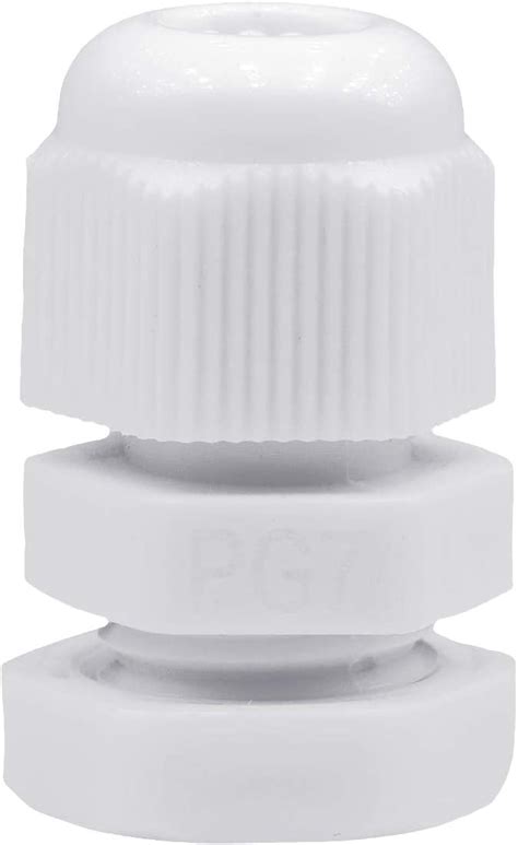 Lantee Pg Cable Gland Pieces White Plastic Nylon Waterproof Wire