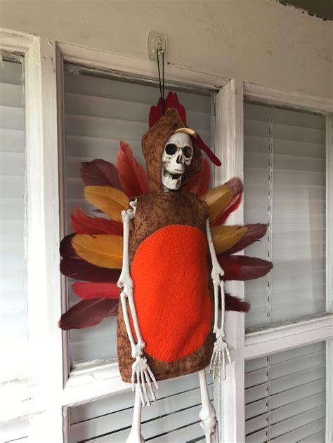 mini skeleton thanksgiving turkey costume halloween funny thanksgiving turkey costume funny