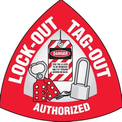 Safety Hard Hat Labels Lockout Tagout Authorized Seton Canada