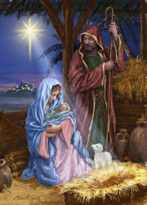 Mary Joseph And Baby Jesus Christmas Nativity Christmas Jesus
