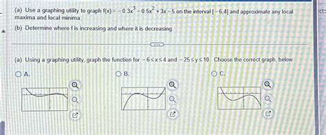 Solved A ﻿use A Graphing Utility To Graph