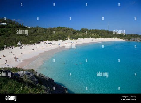 Bermuda Southhampton Parish Warwick Long Bay Beach Stock Photo Alamy