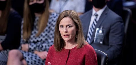 amy coney barrett apologizes after being called out by a democratic senator for using the