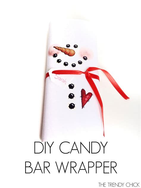 Specialty retailers sell personalized candy bar wrappers for all sorts of occasions. The Trendy Chick: 4 Easy DIY Christmas Gifts