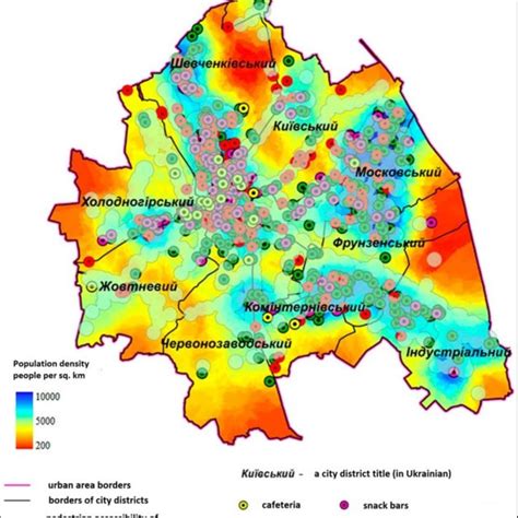 Mapping Overlay Of Spatial Distributions Of Population Density Raster