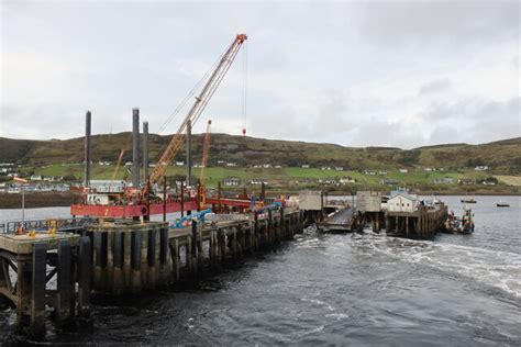 Works At Uig Pier © Hugh Venables Geograph Britain And Ireland