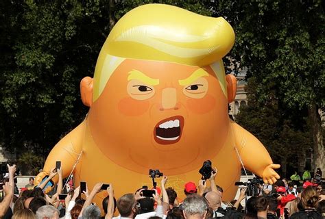 Trump Supporter Pops Massive Balloon Depicting POTUS As Baby At UK Protests Fox News