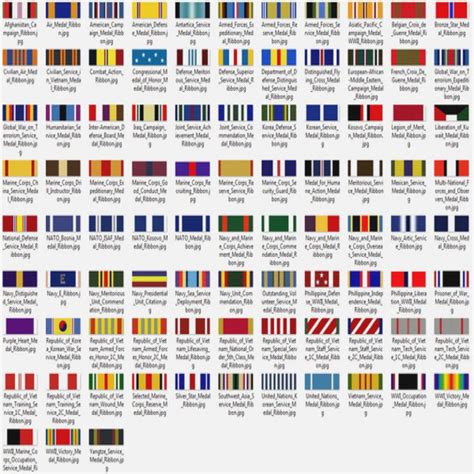Cool Us Military Medals Precedence Chart