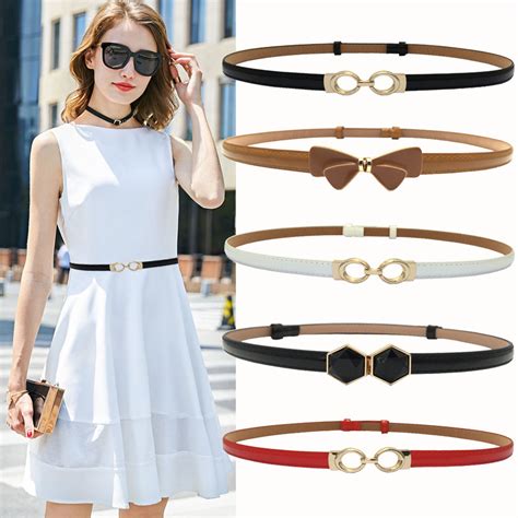 Buy Fashion Woman Waist Belt Thin Adjust Belts