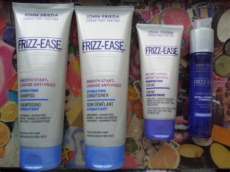 These products are a favourite of many renowned hairdressers around the world who work with some of the biggest stars in show business like natalie portman or nicole kidman. Daisy Meadow: John Frieda - Frizz Ease Products