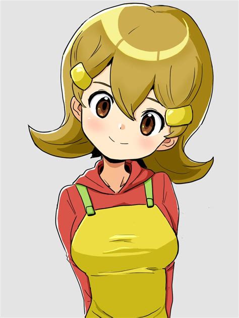 Detesu 5 Volt Nintendo Warioware Highres 1girl Apron Breasts